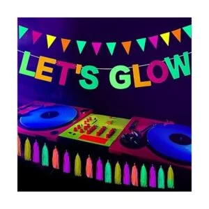Outus Suministros de neón para fiesta incluye pancarta_4