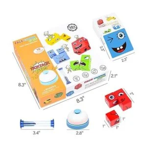 Rompecabezas de bloques a juego con expresiones de madera_6