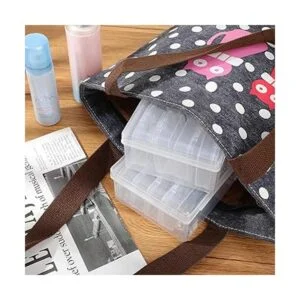 Blulu 24 recipientes pequeños de plástico para_5