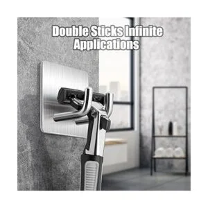 YasTant 4 ganchos autoadhesivos de pared para afeitar_2