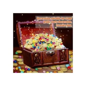 Skylety 100 monedas de oro pirata y 100 piezas de joyas de_5