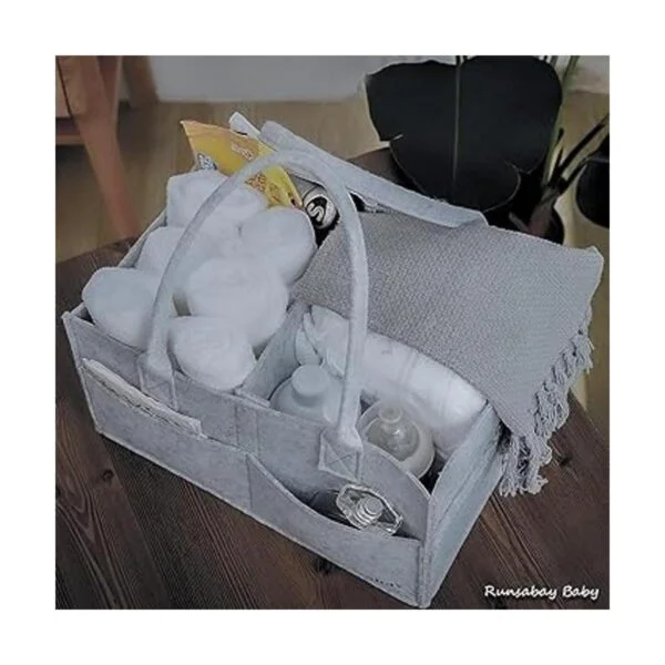 Runsabay Organizador de pañales para bebés cesta de_5