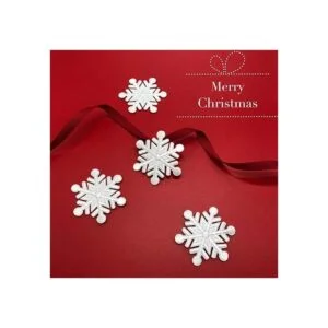 BESTOYARD 20 parches bordados de Navidad copo de nieve_5