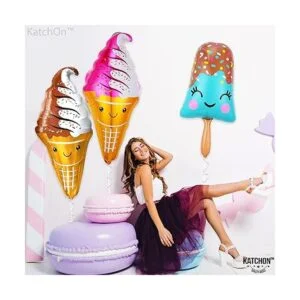 Kit de globos gigantes de helado 39 pulgadas_3