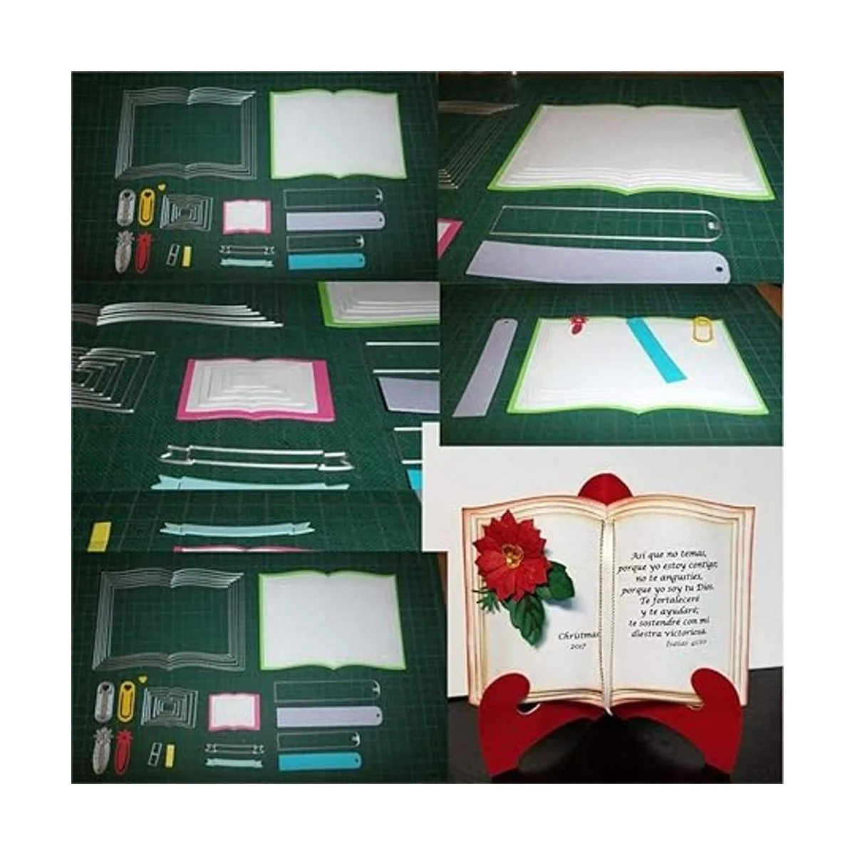 Juego de 1 troqueles de corte de libros un libro para_4