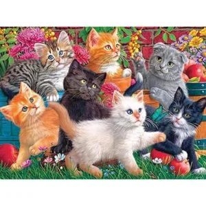 CraZArt Fancy Cats 750 Piece Jigsaw Puzzle Gatitos en el_3