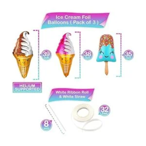 Kit de globos gigantes de helado 39 pulgadas_4
