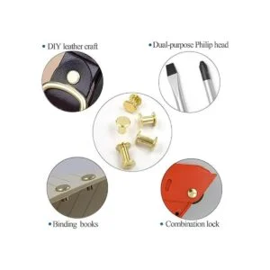 80 juegos de tornillos Chicago Kit surtido 4 tamaños_4