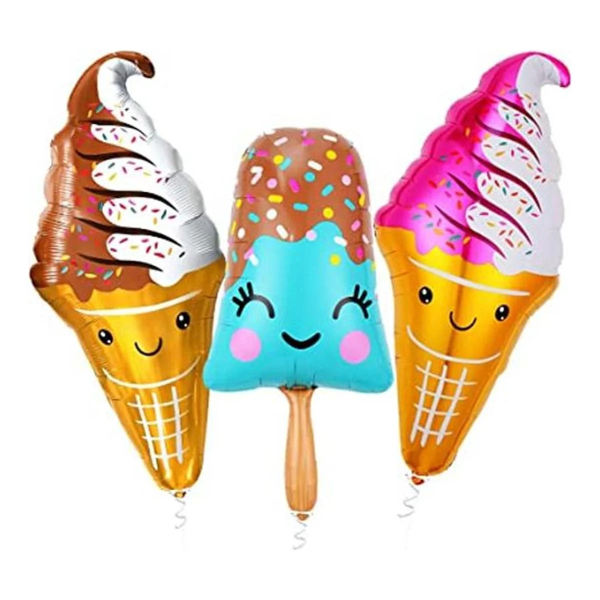 Kit de globos gigantes de helado 39 pulgadas_1