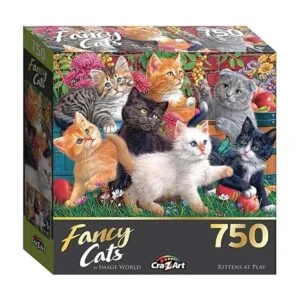 CraZArt Fancy Cats 750 Piece Jigsaw Puzzle Gatitos en el_2