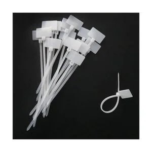 ITROLLE Nylon Marcador Cable Bridas 300 unids Blanco_3