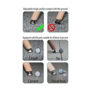 HUAYY Niveladores de muebles con patas giratorias altura_4