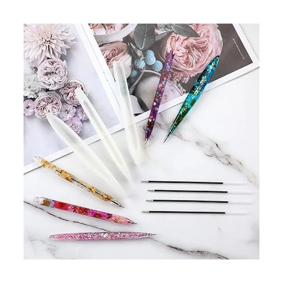 9 moldes de resina para bolígrafos moldes de resina epoxi_5