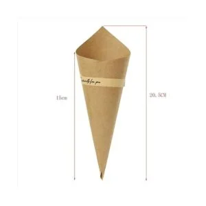 50 unidades de papel de cono de color original diseño_2