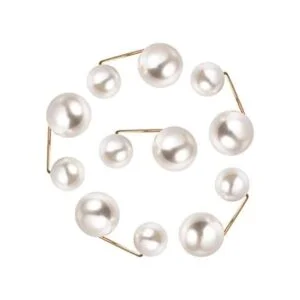 Healifty 6 broches de perlas de imitación de seguridad_1