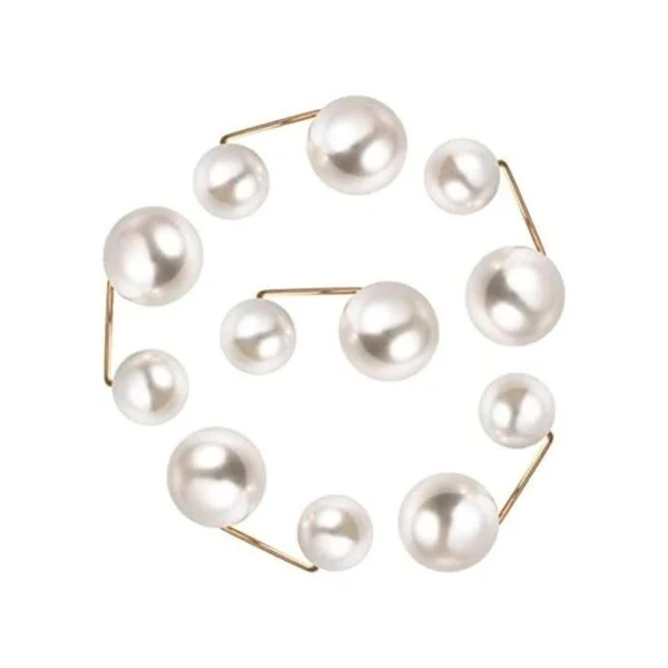 Healifty 6 broches de perlas de imitación de seguridad_1