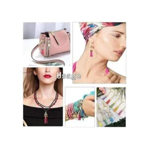 OZXCHIXU 150 borlas de cuero para llavero abalorios_5