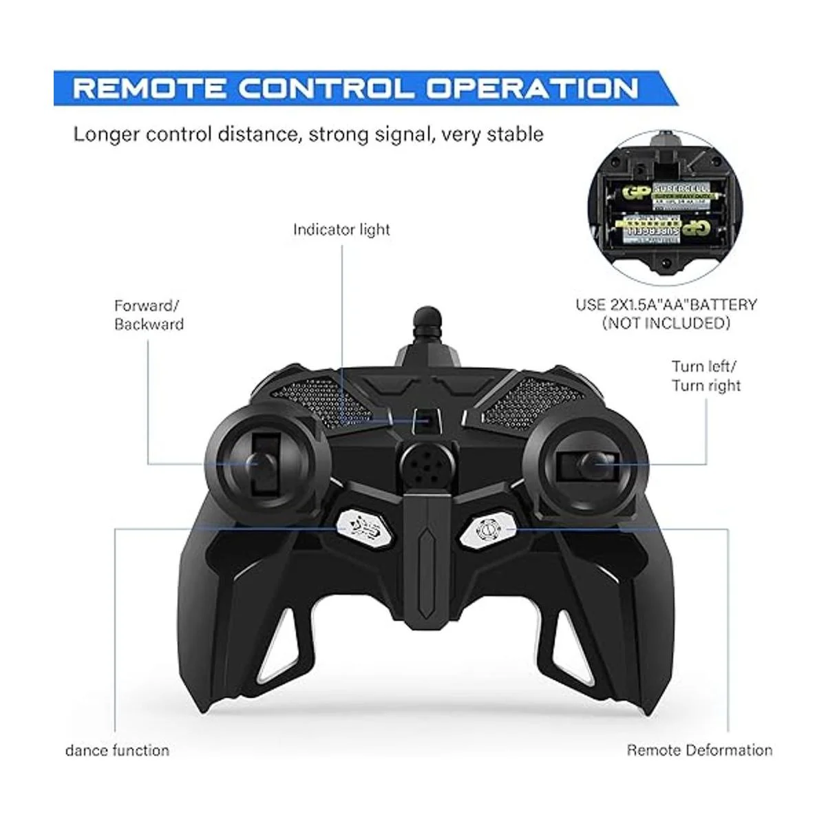 Coche de control remoto juguete para niños de 3 a 8 años_3