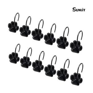 Sunlit Fashion Design Ganchos de cortina de ducha pulidos_3