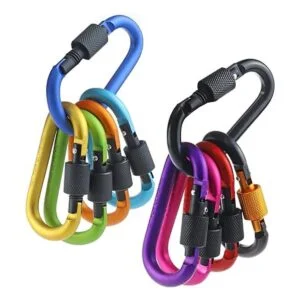 IEBUOBO Paquete de 10 llaveros de aluminio en D para_2