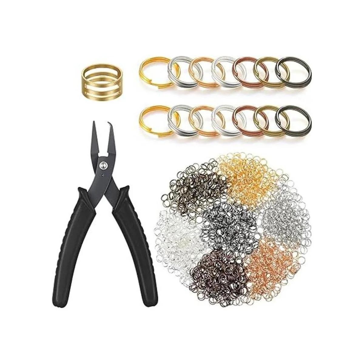 Hotop Juego de 1402 anillos de salto divididos anillo de_1