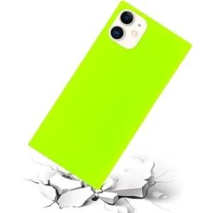 Omorro Funda cuadrada para iPhone 11 de neón para mujeres_4