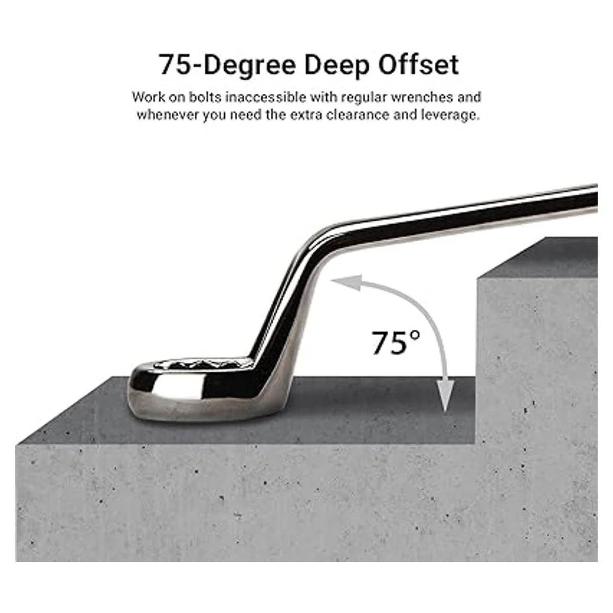 Capri Tools 14 x 516 pulg. 75 grados Deep Offset doble_2