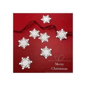 BESTOYARD 20 parches bordados de Navidad copo de nieve_4