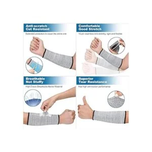 2 pares de mangas resistentes a los cortes mangas de_6