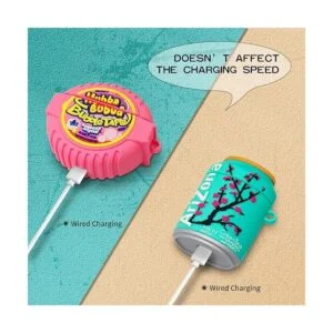 Paquete de 2 Linda funda para Airpod 21 3D de dibujos_3