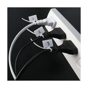 ITROLLE Nylon Marcador Cable Bridas 300 unids Blanco_4