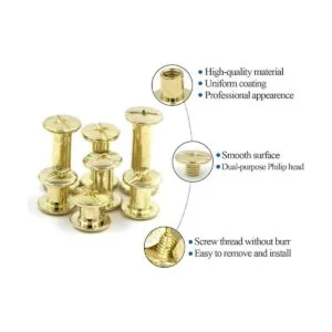 80 juegos de tornillos Chicago Kit surtido 4 tamaños_3