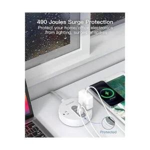 Protector de sobretensiones con USB C Cable de extensión_4