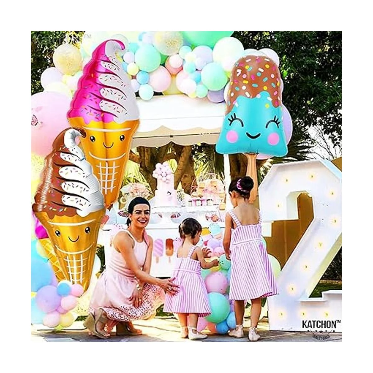 Kit de globos gigantes de helado 39 pulgadas_6
