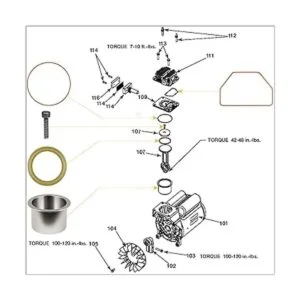 K0650 Compresor de Aire Cilindro Manga y Anillo de_6