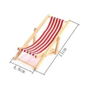 KODORIA 3 piezas de silla de playa plegable en miniatura_3