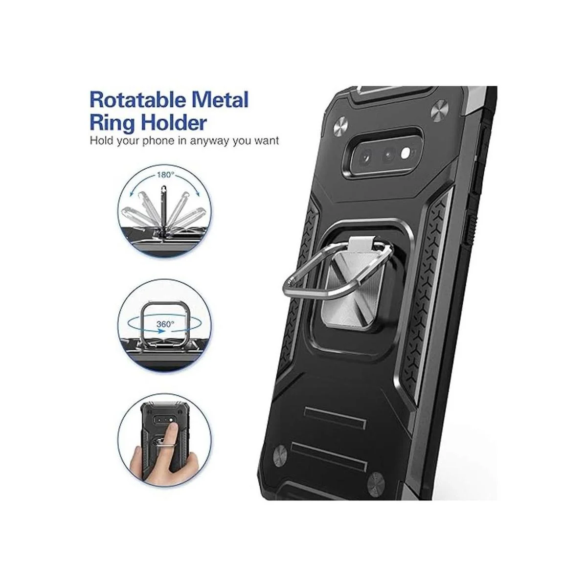 IDYStar Funda para Galaxy S10E con protector de pantalla_3