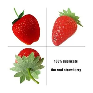 Happy Trees 30 piezas de fresas artificiales de varios_3