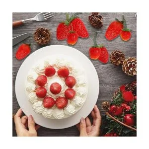 Happy Trees 30 piezas de fresas artificiales de varios_7