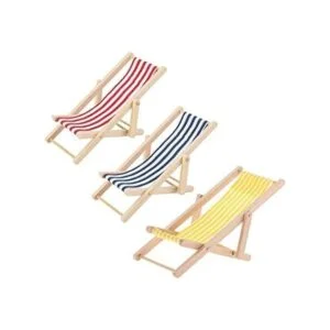 KODORIA 3 piezas de silla de playa plegable en miniatura_2