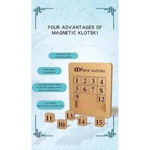 Cuberspeed Rompecabezas magnético Klotski rompecabezas de_3