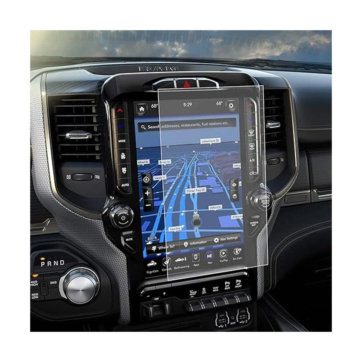 Carwiner Compatible con Dodge Ram Protector de pantalla_1