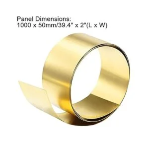 uxcell Rollo de chapa de latón placa de metal de 39.370_2