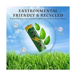 KINSUN Paquete de 8 baterías recargables de 12 V NiMH AA_2