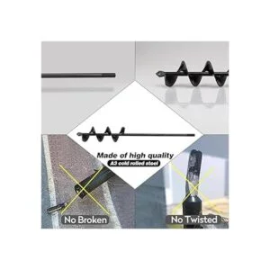 Broca de taladro de jardín para plantar broca de espiral_6