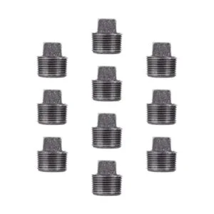 PIPE DCOR 12 pulg. Enchufe de hierro maleable negro_1