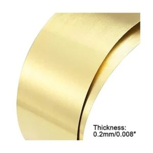 uxcell Rollo de chapa de latón placa de metal de 39.370_4