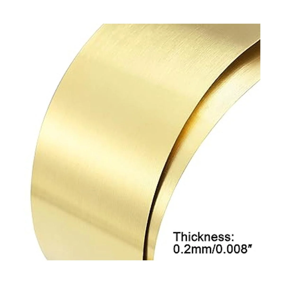 uxcell Rollo de chapa de latón placa de metal de 39.370_4