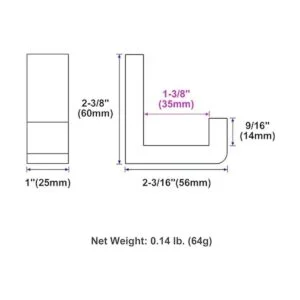 APLusee Gancho para toalla de baño acero inoxidable 304_2