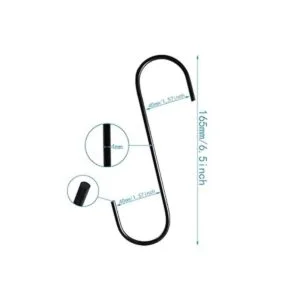 WHYHKJ 12pcs 6.5 Negro Revestimiento Antiestático Acero_2